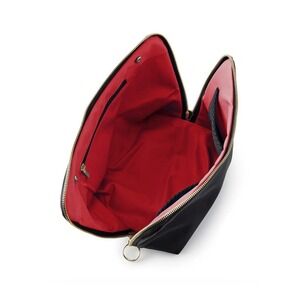 KUSSHI Signature Makeup Bag in Black/Red New